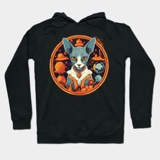 Cornish Rex Cat Halloween, Cat Lover Hoodie